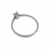 Solitario con Diamante en oro blanco 18k · vista 7