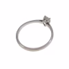 Solitario con Diamante en oro blanco 18k · vista 5