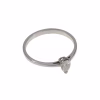Solitario con Diamante en oro blanco 18k · vista 4